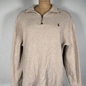 Vintage Polo Ralph Lauren 1/4 Zip knitted Cotton Sweater